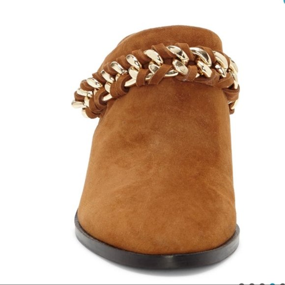 Rebecca Minkoff Galiyah Chain Linked Mule Slides Shoes NEW - Picture 6 of 7